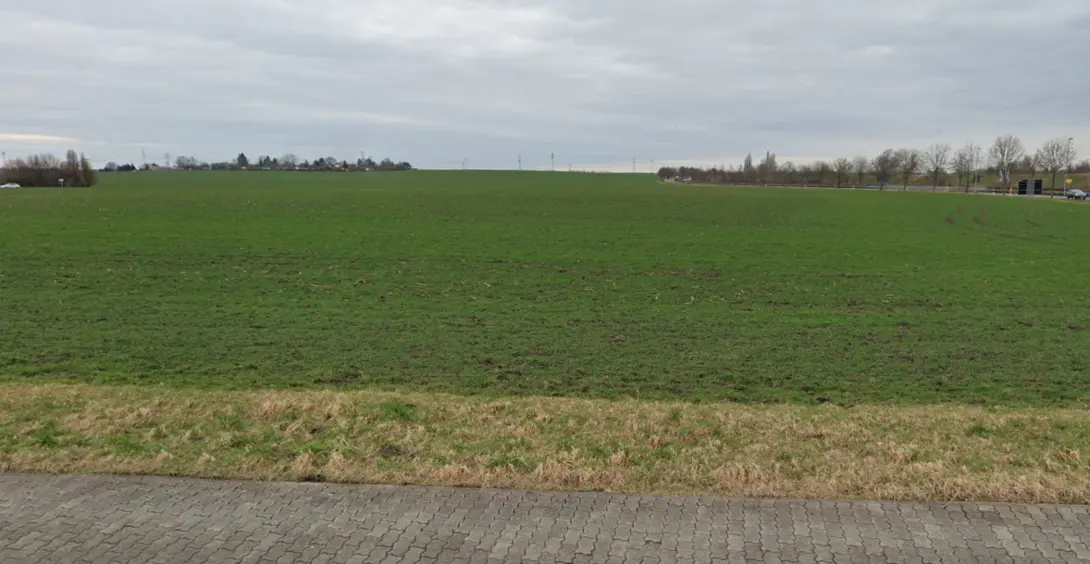 Neues Baugebiet, Kümmelsberg West in Magdeburg Grundstücke Magdeburg Kümmelsberg kaufen - Blick ins entstehende Baugebiet